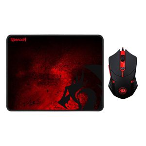 Kit Mouse e Mousepad Redragon 330x260x3mm, M601-BA