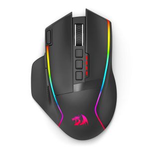 Mouse Gamer Redragon Swain, RGB, 16000DPI, 9 Botoes, Wireless, Preto, M915RGB-WL