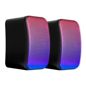 Caixa de Som Mancer Helm 3, RGB, 2x3W RMS, Preto, MCR-HMT-RGB03