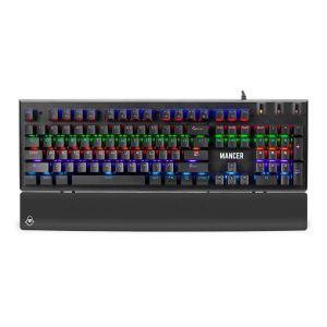 Teclado Mecanico Mancer Tharix, Rainbow, ABNT2, Switch Vermelho, Preto, MCR-THX-RBW01 - PRE VENDA