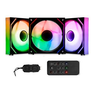 ventus v1　3個 Kit Ventoinhas Mancer Ventus ZX, ARGB, 3x120mm + Controladora