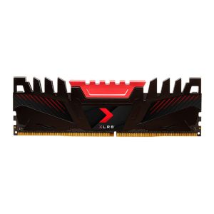 Memoria PNY XLR8, 8GB (1x8GB), DDR4, 3200MHz, C16, Preta e Vermelha, MD8GD4320016XR