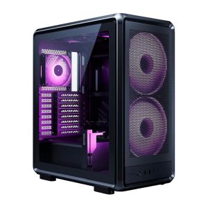 Gabinete Gamer Cooler Master Masterframe 500 Mesh, ARGB, Mid-Tower, Com 3 Fans, Preto, MF500M-KHNN-S01 Gabinete Gamer Cooler Master Masterframe 500 Mesh, ARGB, Mid-Tower, Com 3 Fans, Preto, MF500M-KHNN-S01