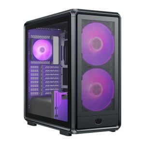 Gabinete Gamer Cooler Master Masterframe 600 Mesh, ARGB, Mid-Tower, Com 3 Fans, Preto, MF600M-KGNN-S01 Gabinete Gamer Cooler Master Masterframe 600 Mesh, ARGB, Mid-Tower, Com 3 Fans, Preto, MF600M-KGNN-S01