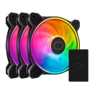 Kit Ventoinhas Cooler Master MF120 Halo 2, ARGB, 3x120mm, Preto, MFL-B2DN-213P2-R2 Kit Ventoinhas Cooler Master MF120 Halo 2, ARGB, 3x120mm, Preto, MFL-B2DN-213P2-R2