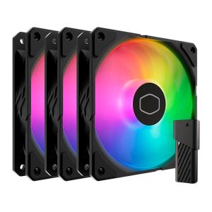 Kit Ventoinhas Cooler Master Sickflow Edge 120, ARGB, 3x120mm, Preto, MFX-B2DN-253P2-R2 Kit Ventoinhas Cooler Master Sickflow Edge 120, ARGB, 3x120mm, Preto, MFX-B2DN-253P2-R2