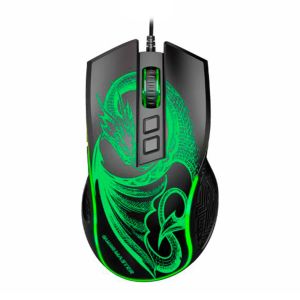Mouse Gamer K-Mex MGL337 Dragao, RGB, 6400DPI, 7 Botoes, Preto, MGL337US001CB0X