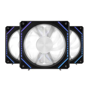Kit Ventoinhas Alseye Mirror Pro, ARGB, 3x120mm, Preto, MIRROR-PRO-B