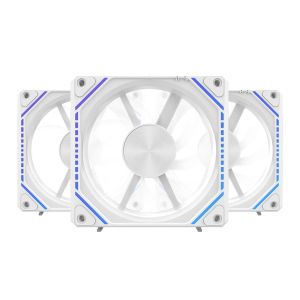 Kit Ventoinhas Alseye Mirror Pro, ARGB, 3x120mm, Branco, MIRROR-PRO-W