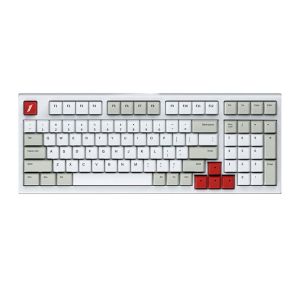 Teclado Mecanico Gamer 1STPlayer Lang MK980, RGB, Switch Amarelo, Branco, MK980WH