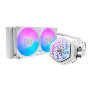 Water Cooler Cooler Master Masterliquid Atmos II VRM Fan, ARGB, 240mm, Branco, MLX-D24M-A25SZ-VW Water Cooler Cooler Master Masterliquid Atmos II VRM Fan, ARGB, 240mm, Branco, MLX-D24M-A25SZ-VW