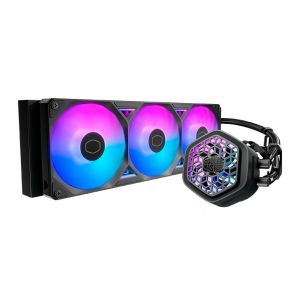 Water Cooler Cooler Master Masterliquid Atmos II VRM Fan, ARGB, 360mm, Preto, MLX-D36M-A25SZ-V1 Water Cooler Cooler Master Masterliquid Atmos II VRM Fan, ARGB, 360mm, Preto, MLX-D36M-A25SZ-V1