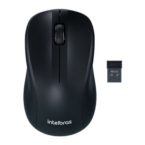 Mouse Wireless Intelbras MSI 55, 1600DPI, Preto, MSI55-PRETO