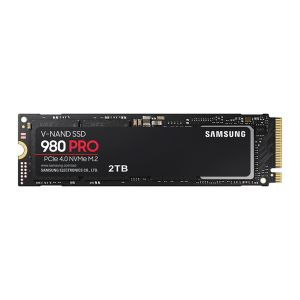 SSD Samsung 980 PRO, 2TB, M.2 2280, PCIe NVMe, Leitura 7000 MB/s, Gravacao 5100MB/s, MZ-V8P2T0