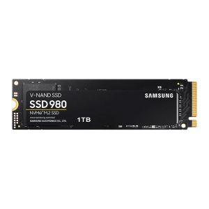 SSD Samsung 980, 1TB, M.2 2280, PCIe NVMe, Leitura 3500 MB/s, Gravacao 3000 MB/s, MZ-V8V1T0BW