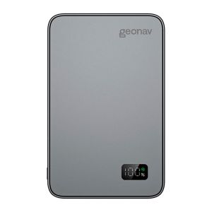 Carregador Portatil Universal Por Inducao Geonav, 10000mAh, 3 em 1, Com MagSafe, Cinza, PB10KALMAGSG Carregador Portatil Universal Por Inducao Geonav, 10000mAh, 3 em 1, Com MagSafe, Cinza, PB10KALMAGSG