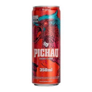 Pack Energetico Pichau Original, Com 12 Unidades, 350ml, Com Acucar, PCH-ENG-OR-350CA