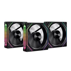 Kit Ventoinhas Pichau Ventus NX, ARGB, 3x120mm, Preto, PCH-VTNX3-BK01