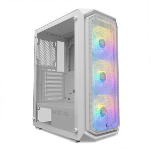 Gabinete Gamer Pichau Gadit 2B, Mid-Tower, Lateral de Vidro, Com 3 Fans, Branco, PG-G2B3F-WH