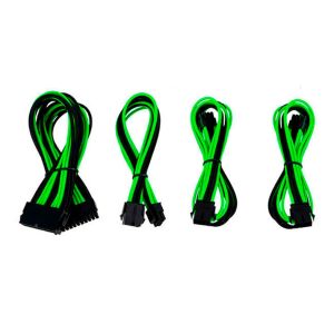 Kit Cabo Sleeved Pichau Gaming Preto/Verde (8P + 2x6+2P + 24P), PG-SCK-VERDE