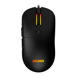 Mouse Gamer Pcyes Basaran Black Vulcan, RGB, 12400DPI, 6 Botoes, PMGBRBV