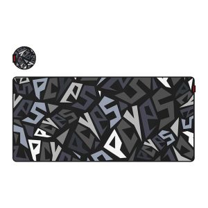 Mousepad Gamer PCYes Signature Extended Black Vulcan, Extra Grande, 900x420x3mm, Preto, PMS90X42BV
