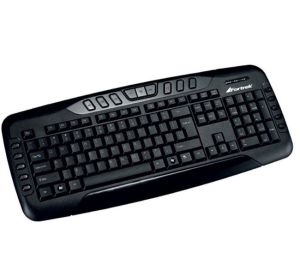 Teclado Multimidia FORTREK USB, MK602 Preto - BOX