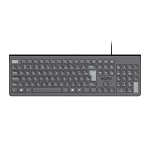 Teclado PcYes! Soft, ABNT2, Preto, PTOSF2AB-108068