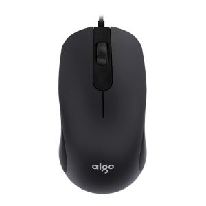 Mouse Aigo Q21 3D, 1200DPI, 3 Botoes, Preto, Q21-3D
