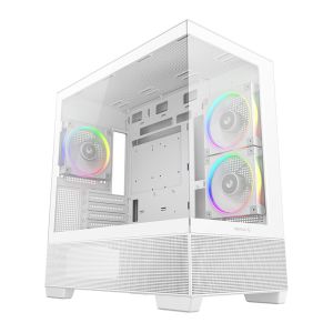 Gabinete Gamer Deepcool CG380, ARGB, Mini-Tower, Lateral de Vidro, Com 3 Fans, Branco, R-CG380-WHAGM3-G Gabinete Gamer Deepcool CG380, ARGB, Mini-Tower, Lateral de Vidro, Com 3 Fans, Branco, R-CG380-WHAGM3-G