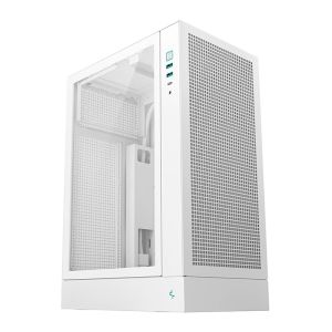 Gabinete Gamer Deepcool CH170 Plus, Mini-Tower, Lateral de Vidro, Branco, R-CH170-WHNGM0-G Gabinete Gamer Deepcool CH170 Plus, Mini-Tower, Lateral de Vidro, Branco, R-CH170-WHNGM0-G