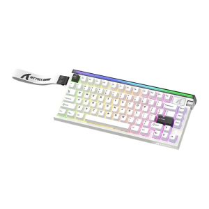 Teclado Mecanico Attack Shark R85 HE Star White, RGB, Switch Magnetico Linear, Branco, R85-HE-STAR-WH Teclado Mecanico Attack Shark R85 HE Star White, RGB, Switch Magnetico Linear, Branco, R85-HE-STAR-WH