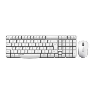 Kit Teclado e Mouse Rapoo X1800S, Wireless, ABNT2, 1000DPI, Branco, RA002
