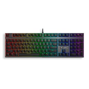 Teclado Mecânico Rapoo V700RGB, USB, Switch Azul, Preto, RA030