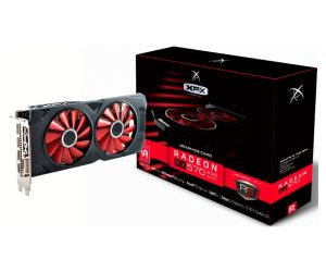 Placa de Video XFX Radeon RX 570 4GB GDDR5 RS Black Edition 256-bit, RX-570P4DBD6