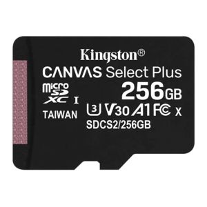 Cartao de Memoria Kingston Canvas Select Plus, 256GB, MicroSDXC A1