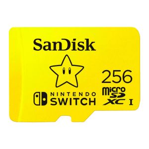 Cartao de Memoria Sandisk, 256GB, MicroSDXC Para Nintendo Switch, SDSQXAO-256G-GNCZN