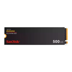 SSD Sandisk Extreme, 500 GB, M.2 2280, PCIe NVMe, Leitura 5000 MB/s, Gravacao 4000 MB/s, SDSSDX3N-500G-G26