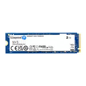 SSD Kingston NV3, 2TB, M.2 2280, PCIe NVMe, Leitura 6000MB/s, Gravaçao 5000MB/s, SNV3S-2000G
