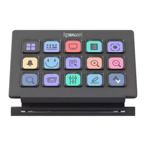 Stream Deck Redragon Streamcraft SS550, USB, Preto, SS-550 Stream Deck Redragon Streamcraft SS550, USB, Preto, SS-550