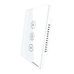 Interruptor Touch Dimmer Nova Digital BR1, Wi-Fi, Branco, SWD-BR1-W