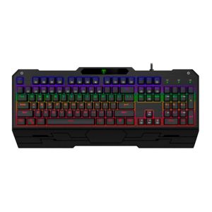 Teclado Mecanico T-Dagger Battleship Rainbow, Switch Azul, T-TGK301-BL
