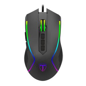 Mouse Gamer T-Dagger Darkangel, RGB, 4000DPI, 8 Botoes, Preto, T-TGM209
