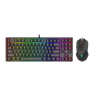 Kit Teclado e Mouse Gamer T-Dagger 2in1 Combo, RGB, 7200DPI, T-TGS007