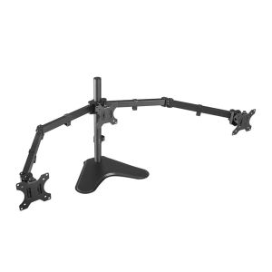 Suporte Triplo Articulado de Mesa Para Monitores ELG, 13 Pol. a 27 Pol., Preto, T1236N