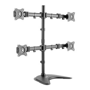 Suporte Mutiarticulado de Mesa Para 4 Monitores ELG, 15 Pol. a 27 Pol., Preto, T160ND4