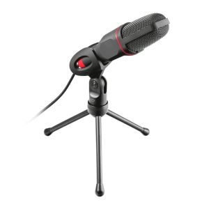 Microfone Trust GXT 212 Mico Preto/Vermelho, T23791