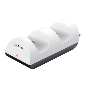 Carregador Duplo Trust Gxt 254 Para PS5, Branco, T24451