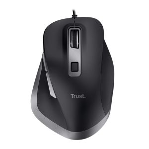 Mouse Trust Comfortable Fyda, 5000dpi, 6 Botoes, Preto, T24728