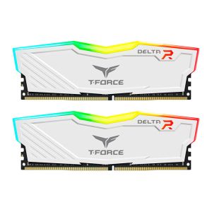 Memoria Team Group T-Force Delta R, RGB, 16GB (2x8GB), DDR4, 3200MHz, C16, Branco, TF4D416G3200HC16FDC01